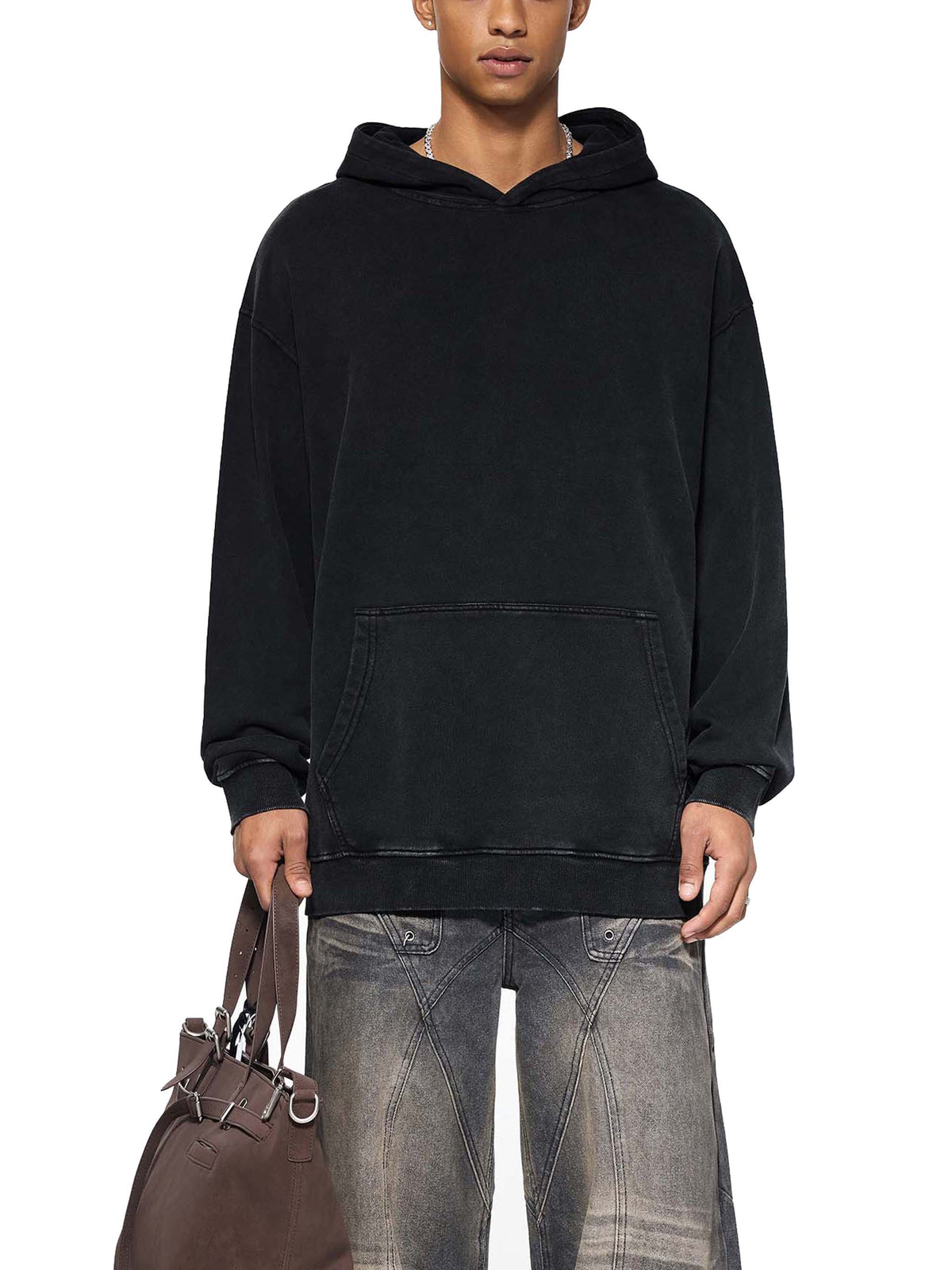 faded + white on black + cozy