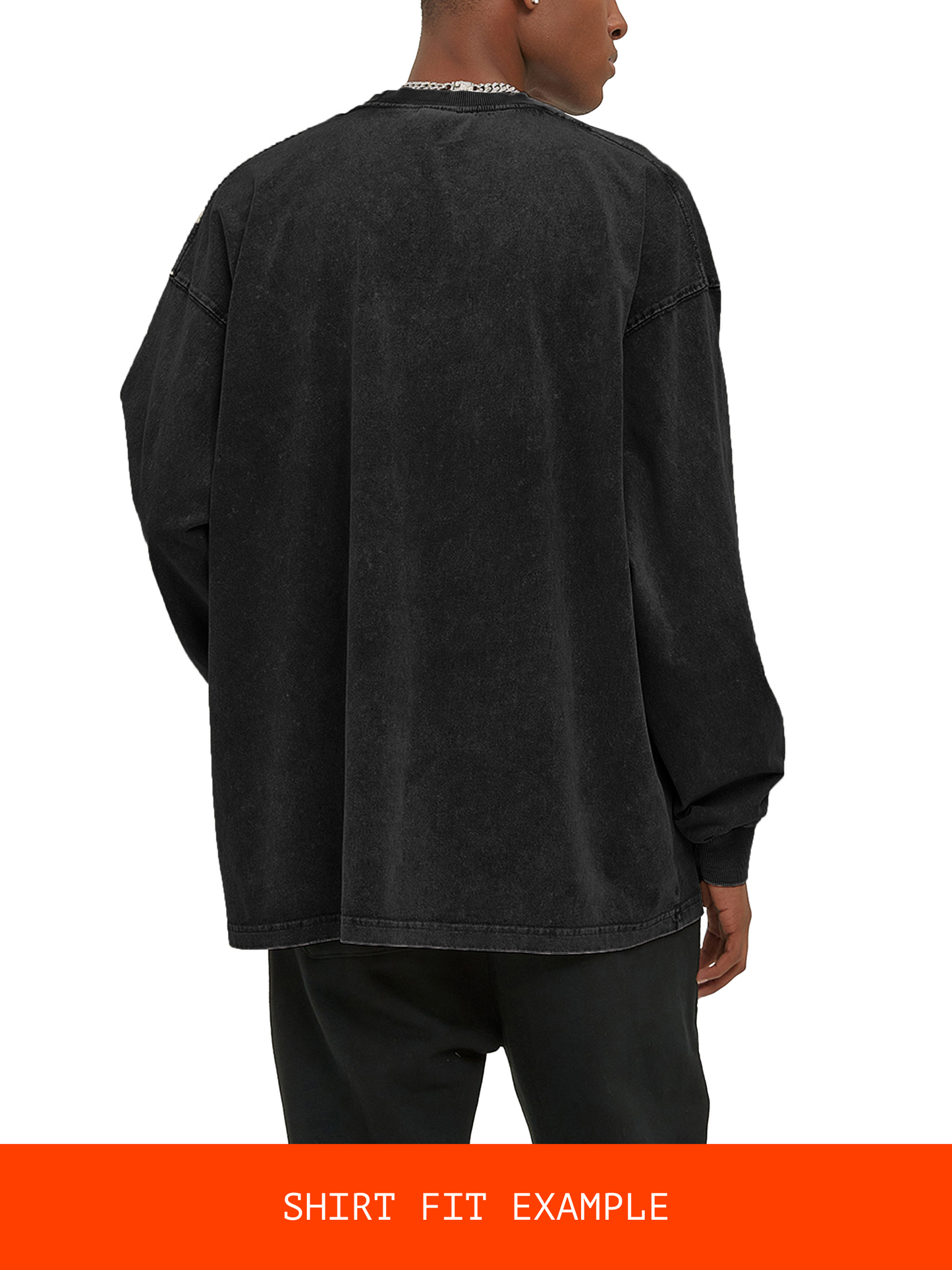 faded + white on black + long