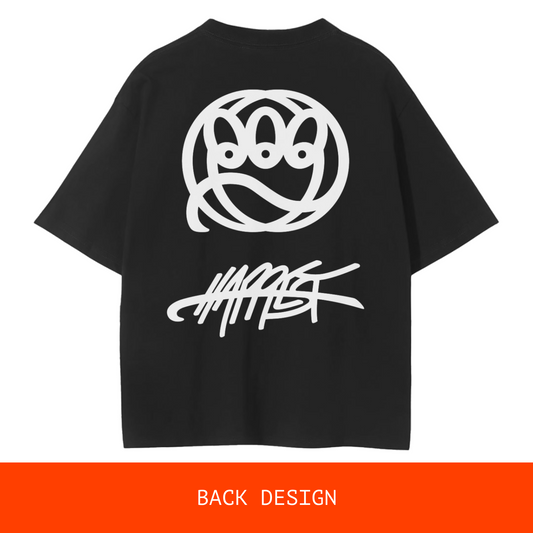 core + white on black